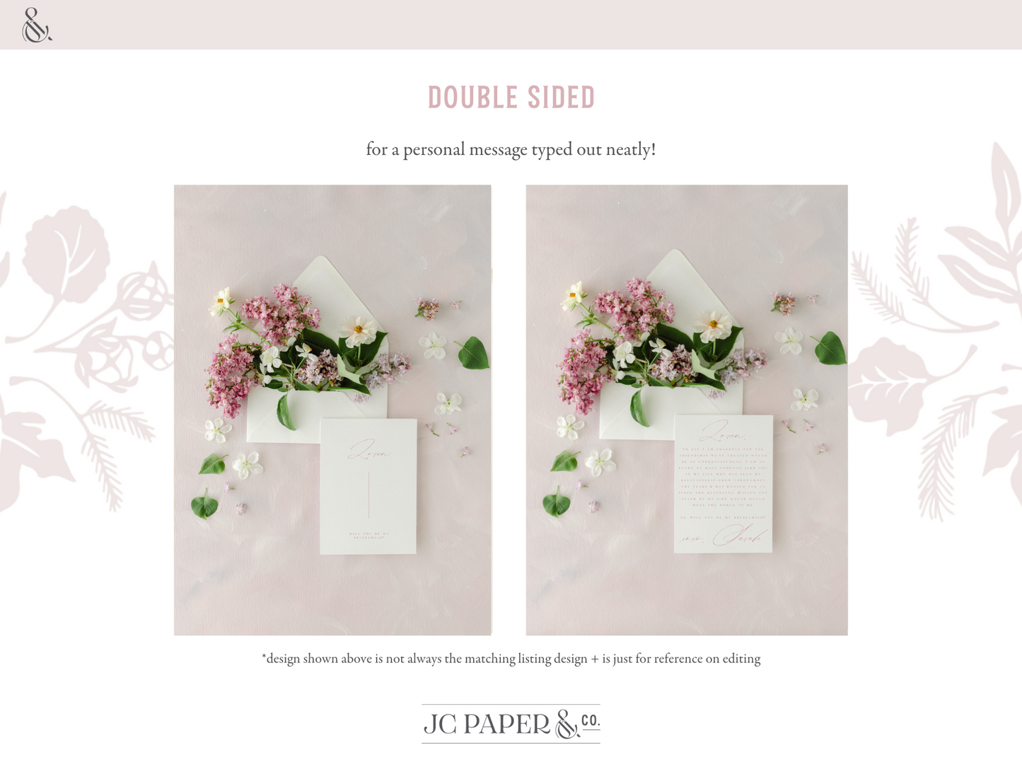 The 'Lara' / Digital Bridal Party Template