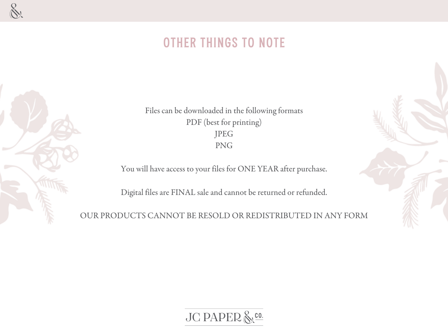 The 'Loren' / Digital Bridal Party Template
