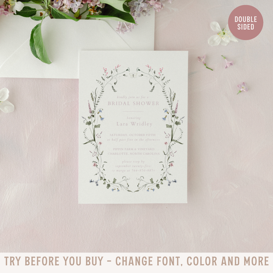 The 'Lara' Bridal Shower Invitation