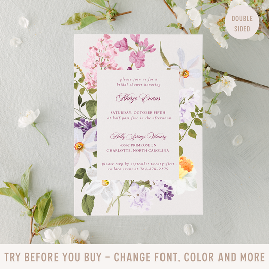 The 'Margo' Bridal Shower Invitation