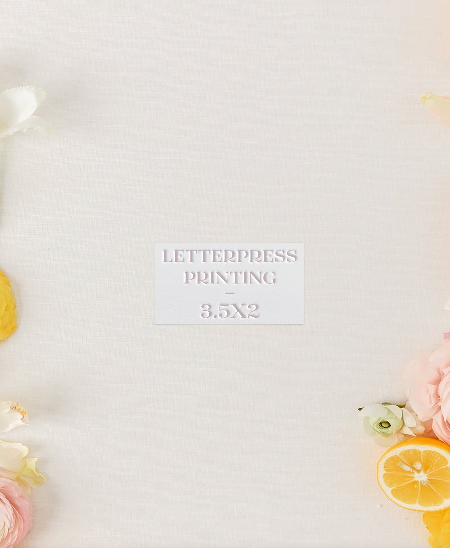 Invitation Printing / Letterpress Printing / 2 x 3.5