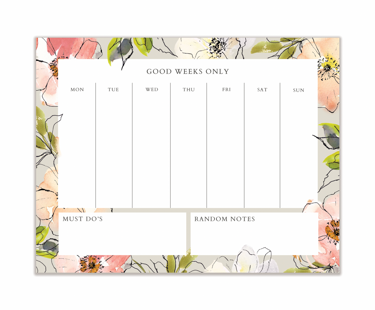 Good Weeks Only Notepad