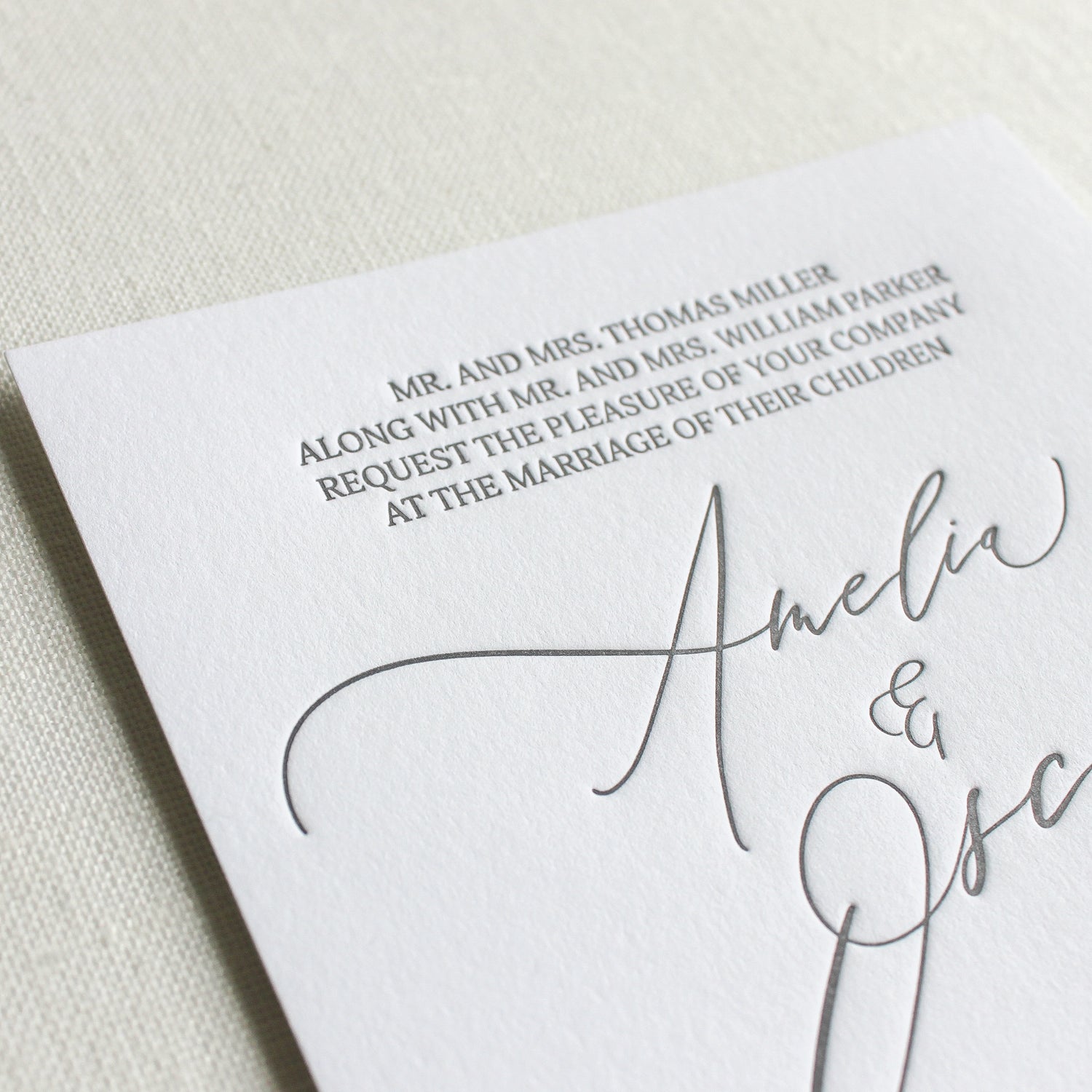 Invitation Printing / Letterpress