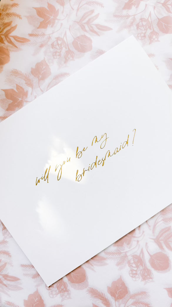 Bridal Party Cards