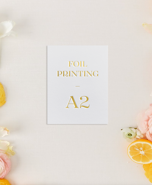 Invitation Printing / Foil Printing / A2