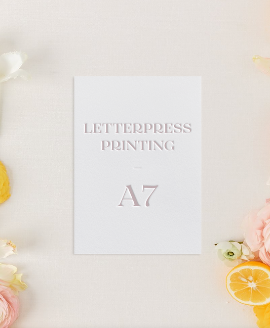 Invitation Printing / Letterpress Printing / A7