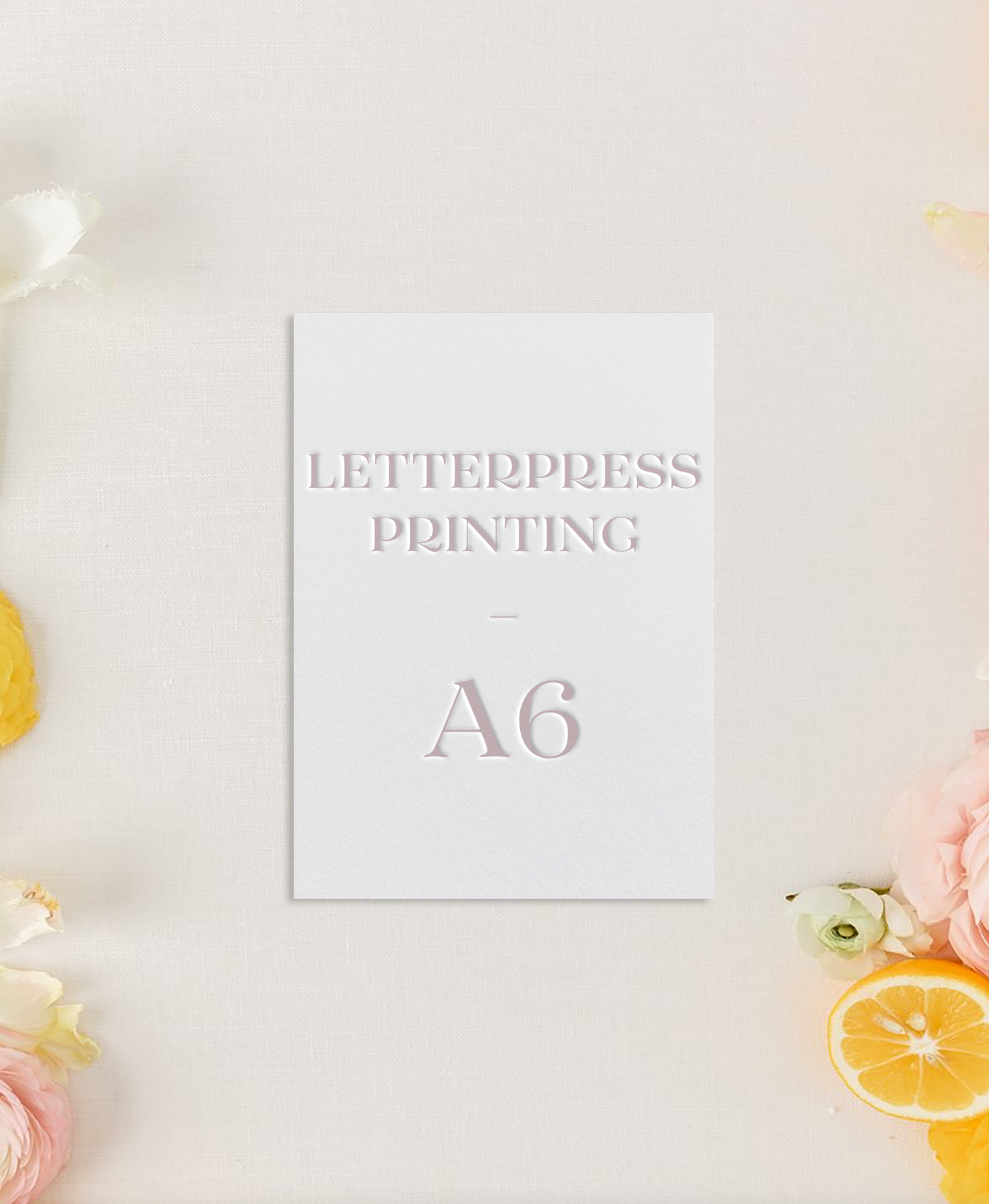 Invitation Printing / Letterpress Printing / A6