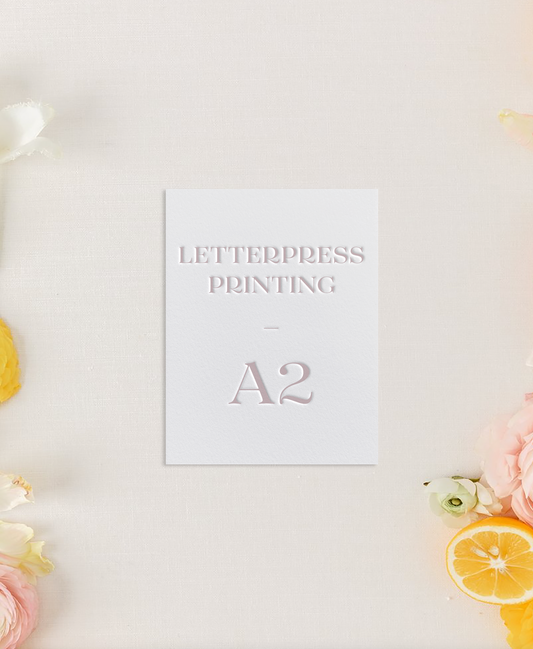 Invitation Printing / Letterpress Printing / A2