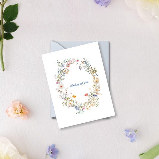 Wildflower Thinking Of You Greeting Card