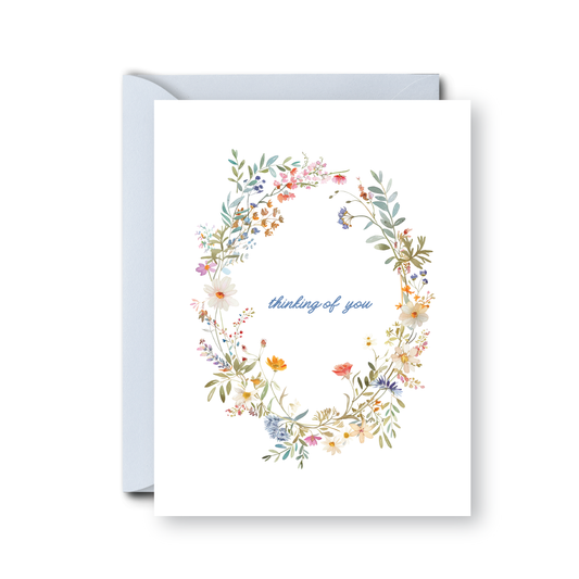 Wildflower Thinking Of You Greeting Card