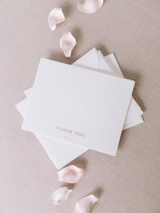 Minimal Foil Thank You / Pack of 10