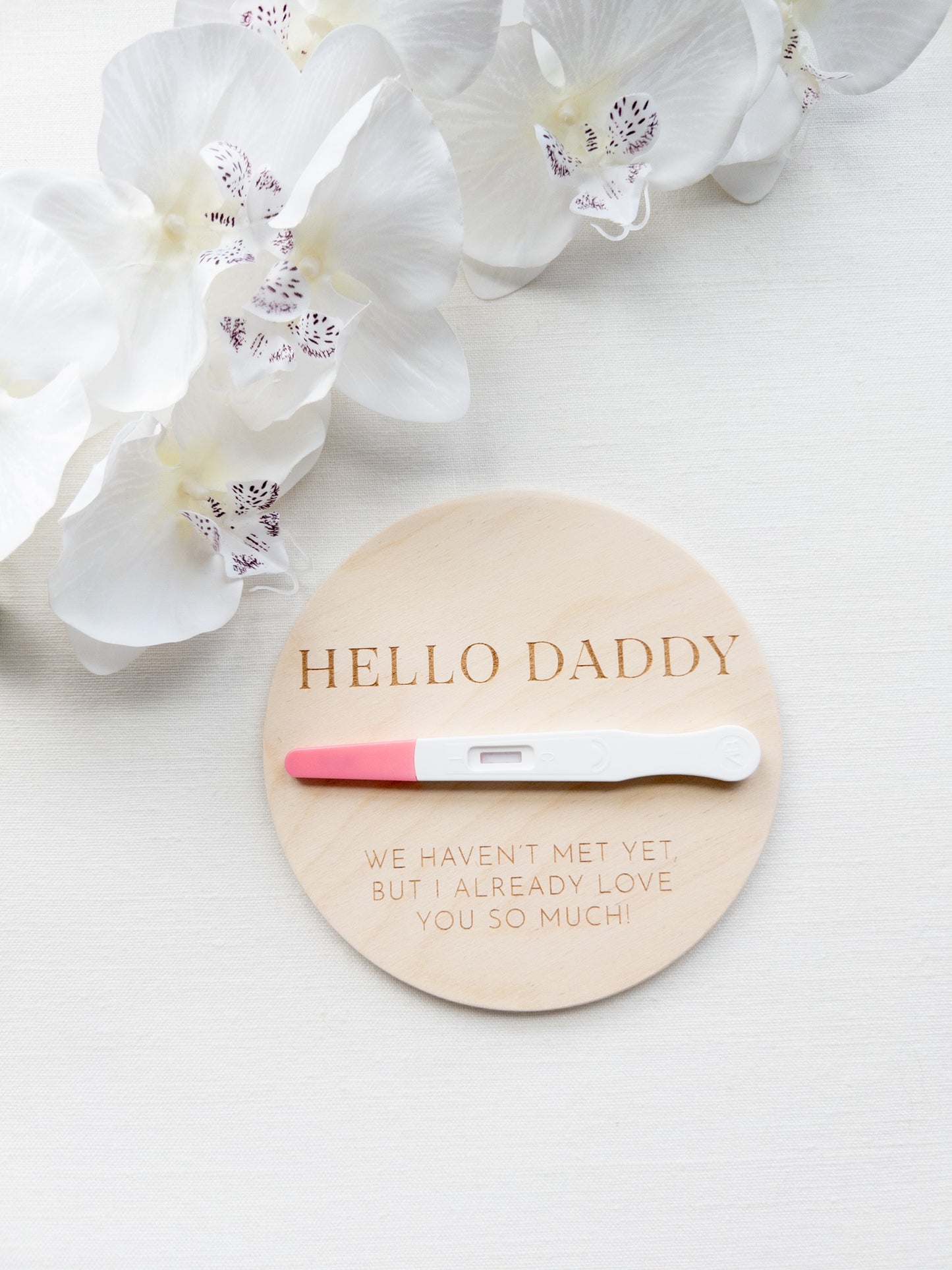 'Hello Daddy" Pregnancy Announcement Sign / Riley