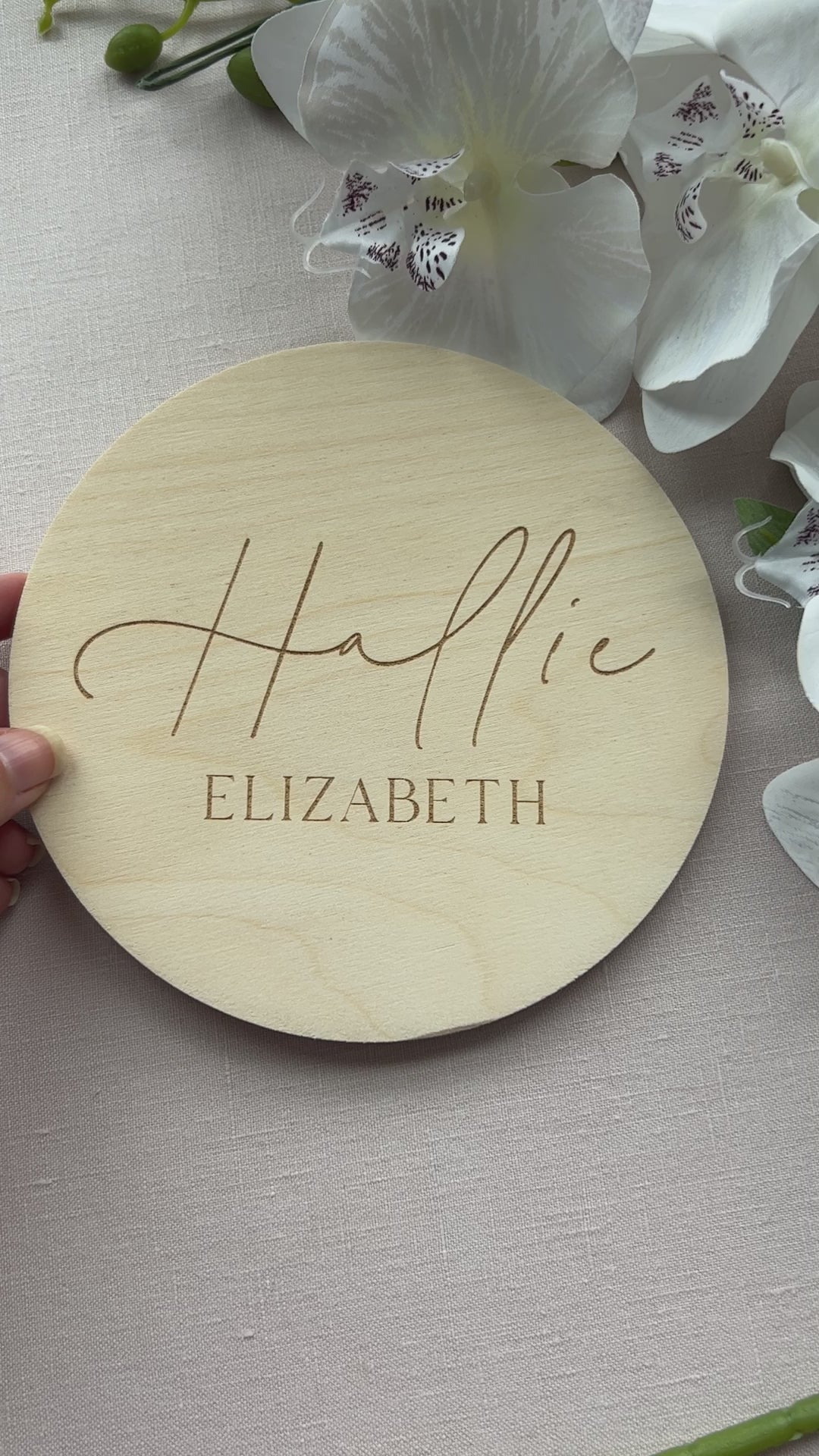 Wooden Baby Name Signs